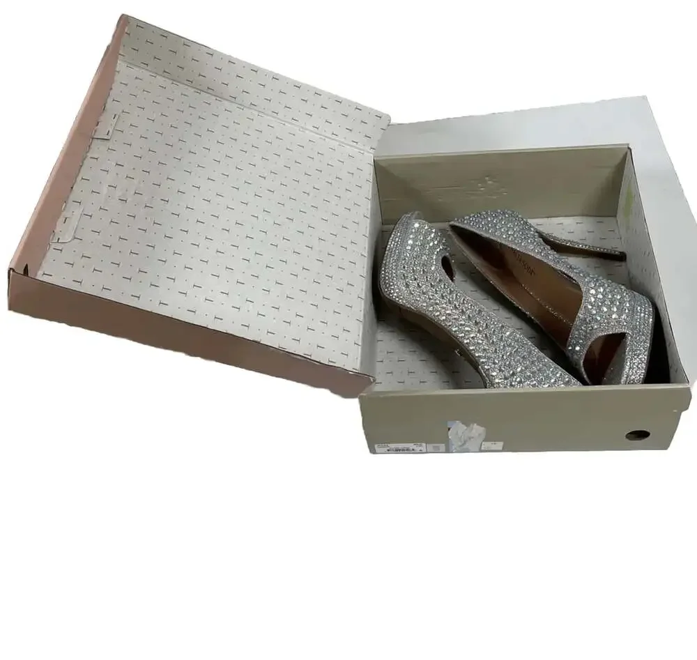 Thalia Sodi Women's Landon Silver Lurex Platform Pumps Size 10 New with Box